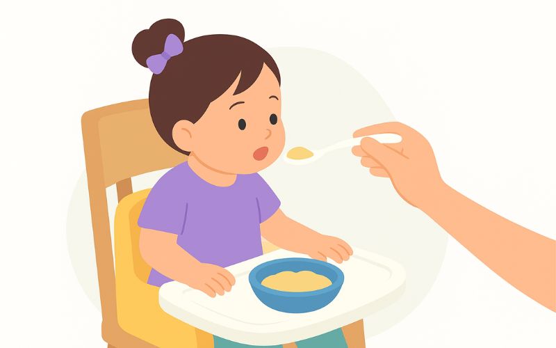 Cucharas en la alimentación complementaria