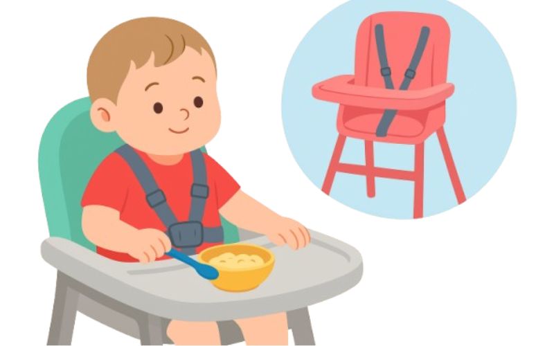 ¿Es recomendable el uso del arnés en niños que utilizan silla alta para comer?